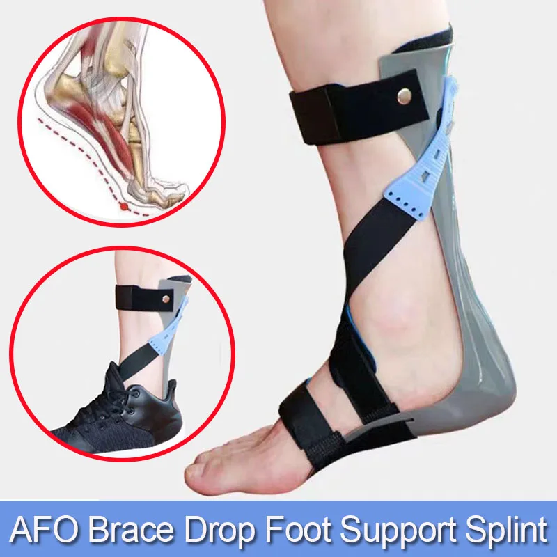 

Medical AFO Foot Drop Brace- Ankle Foot Orthosis Drop Foot Stabilizer Support-For Stroke Hemiplegia Fracture Walking with Shoe