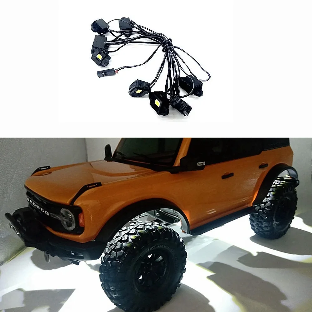 

Для Trax/as Trx-4 92076-4 Bronco фонари шасси 1/10 гусеничный альпинистский автомобиль, детали колесной арки