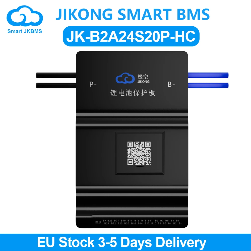 JIKONG JK BMS B2A24S20P Smart BMS 8S~24S with BT RS485 CAN Heating 2A Active Balance BMS for Lifepo4 Lithium LTO Battery JKBMS