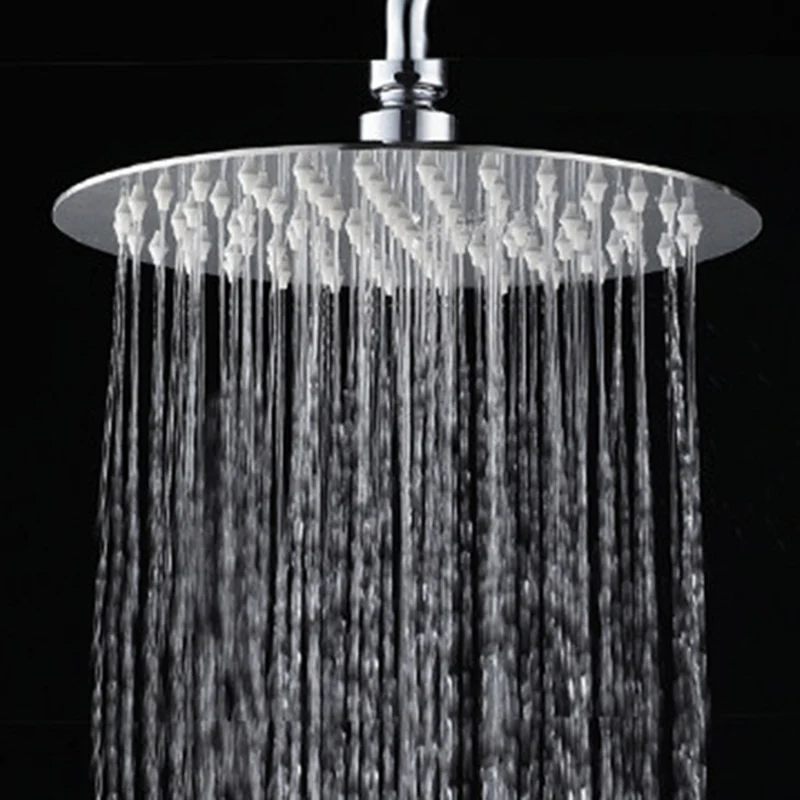 

High Quality 10/8/6 Inch Stainless Steel Ultra-Thin Waterfall Shower Heads Rainfall Shower Head Rain Square Round