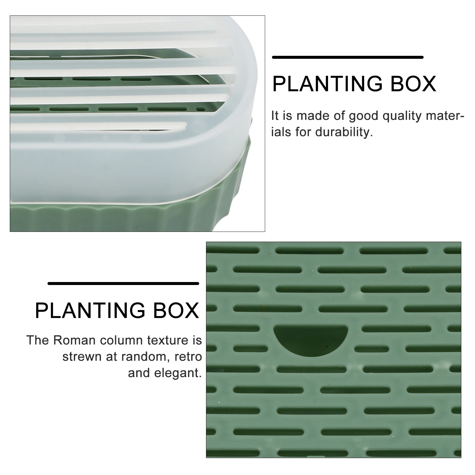 

Cat Grass Planting Box Hydroponic PP Plastic Soilless Culture Retro Elegant Roman Column Texture Easy Use Eco Friendly Cat Snack