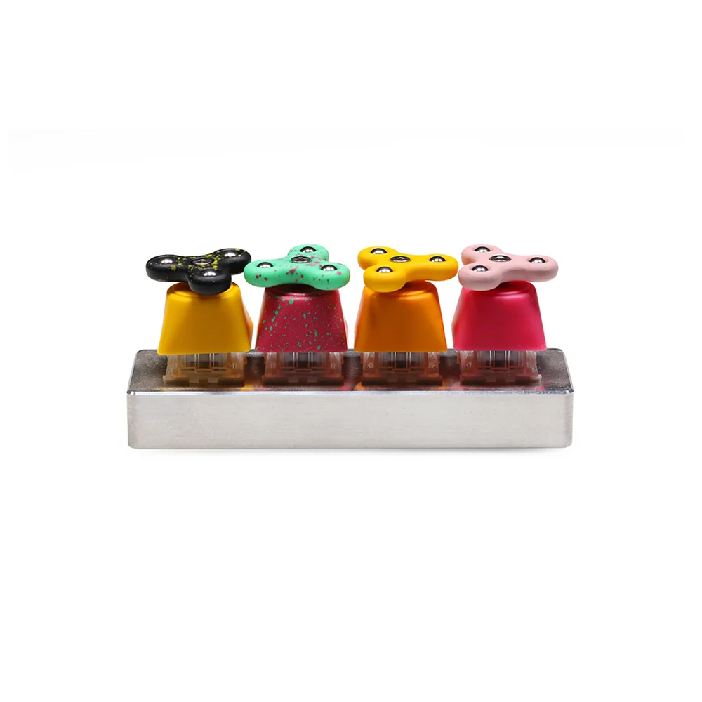 Fidget Spinner Design Resin Keycaps For Cherry Mx Switch Mechanical Gaming Keyboard DIY Grey Yellow Black Green Colorful Keycaps