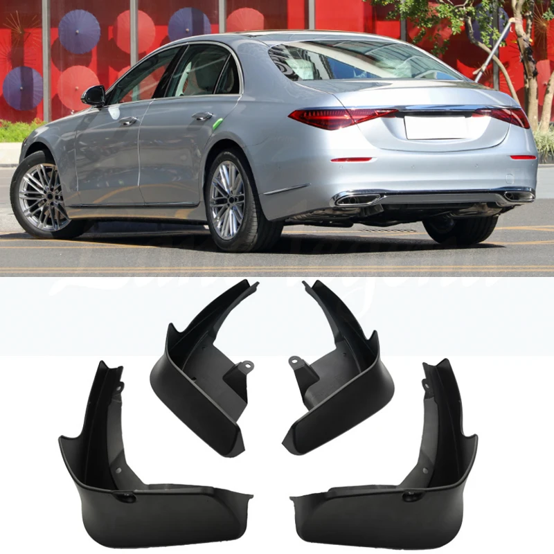 Mudguard For Mercedes Benz S-Class W223 2020~2022 Wheel Fender Splash Flap Wheel Arch Pads 4-Piece Set Of Car Accessories