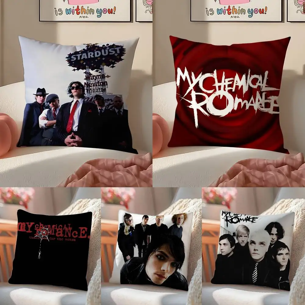 My Chemical Romance Rock Band Kissenbezug, Sofa- und Stuhlkissenbezug, Raumdekoration