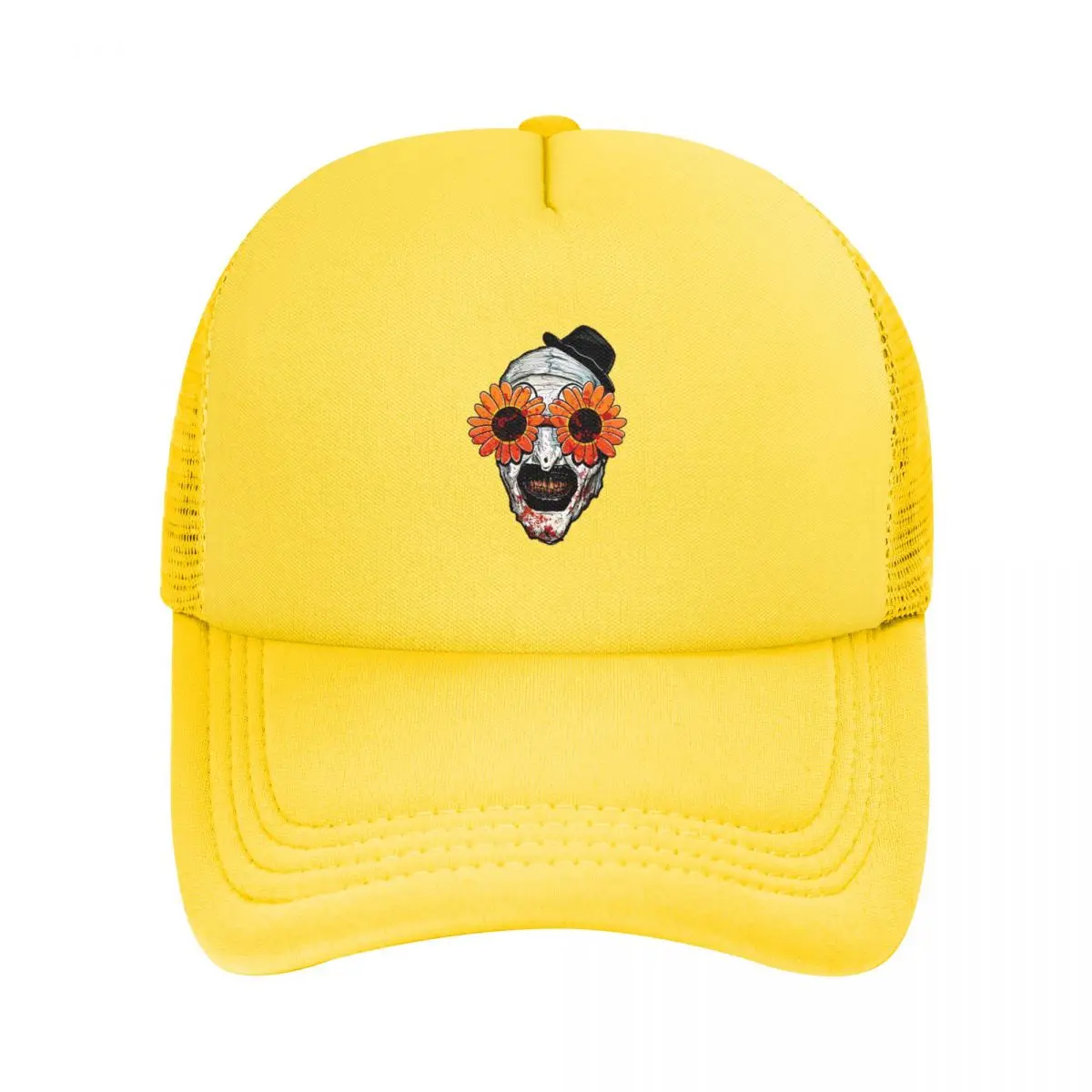 Art The Clown Terrifier 2 Sunflower Sunglasses Mesh Baseball Caps Snapback Fashion Baseball Hats Casual Casquette Outdoor Unisex