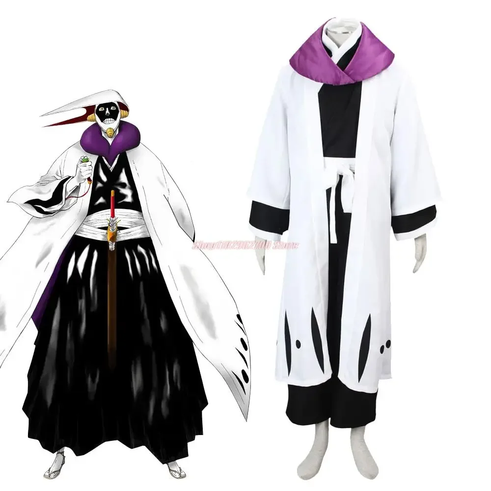 Anime Bleach Cosplay Bleach 12th Division Captain Kurotsuchi Mayuri Costume Halloween Cosplay Party Costume For Women Men Kid