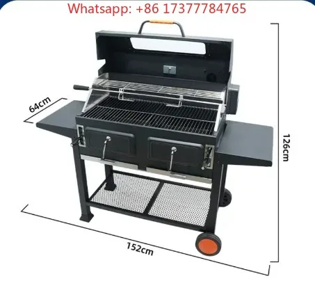 Style Thickened BBQ Grill Large Outdoor Villa Courtyard Stand Meat Roasting Furnace