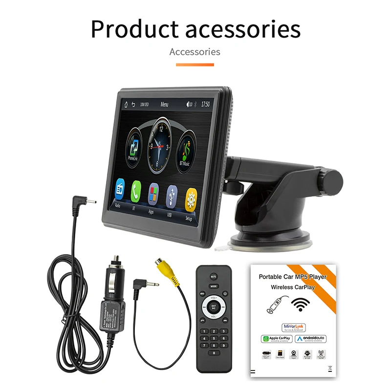 مشغل الوسائط المتعددة مع Apple CarPlay وAndroid Auto MP5 Player Radio Video Navigation Touch Screen لجميع المركبات #6