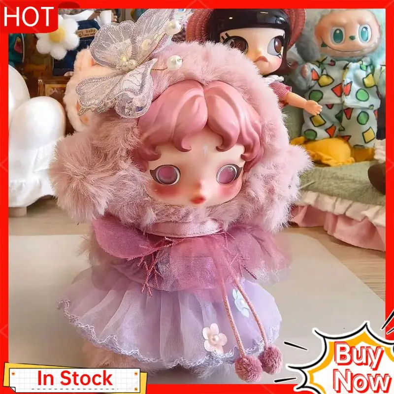 

Кукольная одежда в готическом стиле Лолиты SKULLPANDA10 см второго поколения, легкое плетение, садовая зимняя глава, детские игрушки, аксессуары