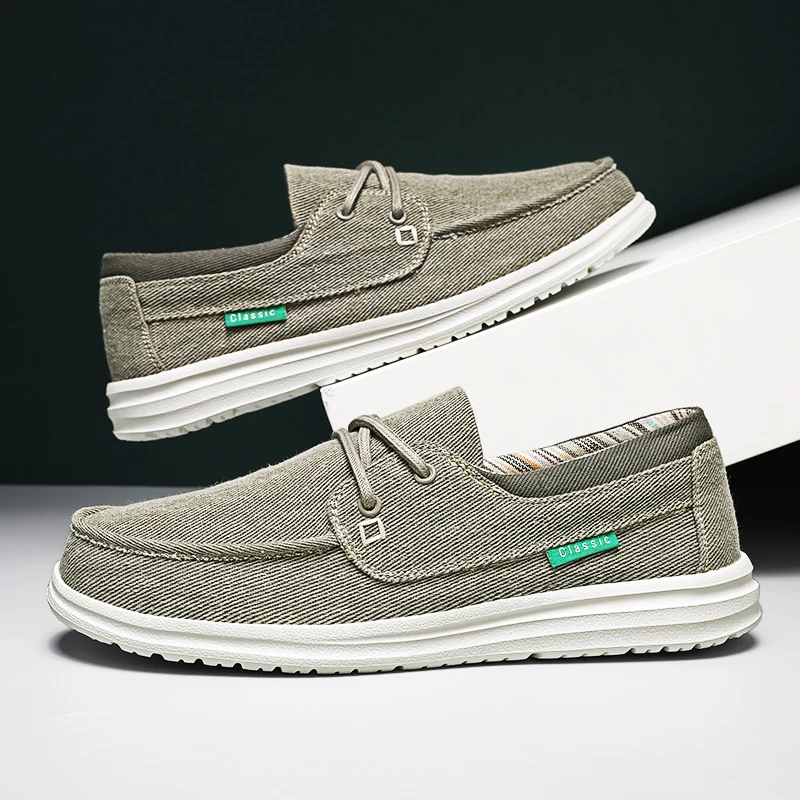 

Мужская прогулочная обувь, новинка 2024, легкие повседневные кроссовки с дышащей сеткой, повседневные дорожные спортивные модные мужские лоферы на плоской подошве для вождения