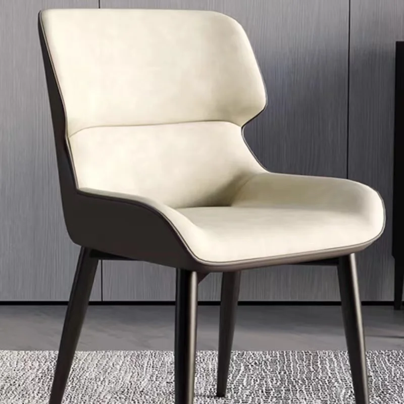 Custom Nordic Style Cafe Dining Chair, Luxo acessível, high-end, madeira maciça, saco macio para trás, moderno, simples, sedentário, confortável