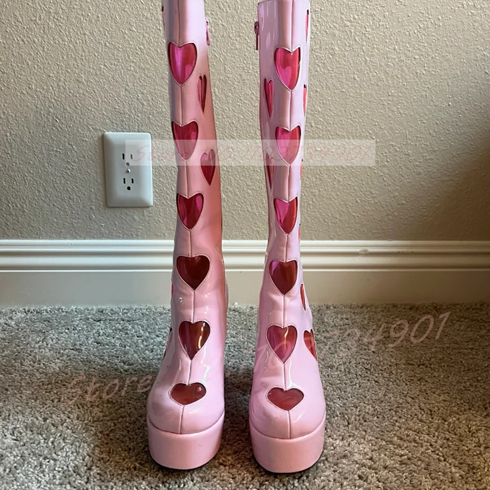 Bottes hautes à plateforme pou - Street Fashion Y2K avis et prix