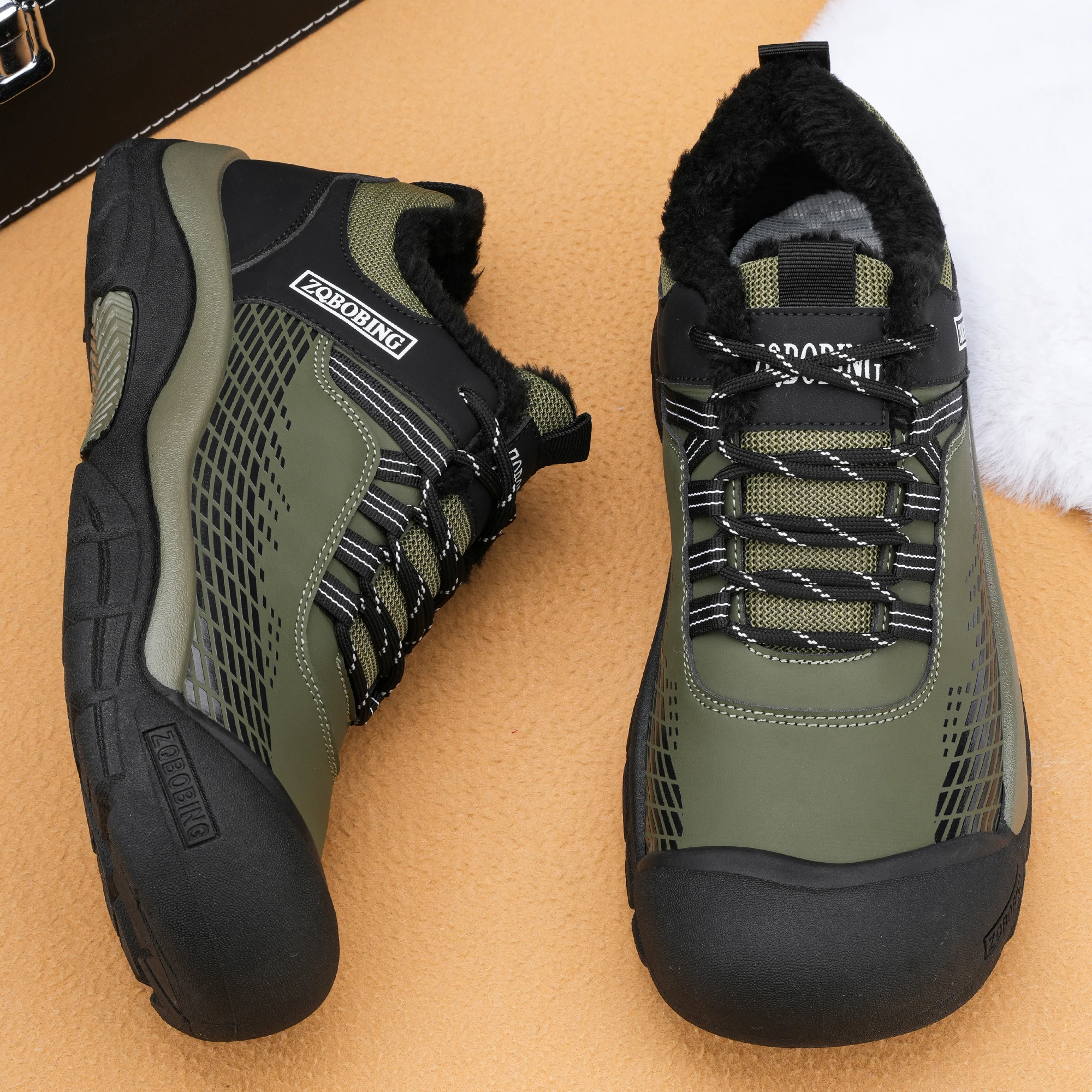 2026 New Model 39-48 Large Size Low-Top Round-Toe Stylish Men's Shoes, Comfortable Color-Blocking Thick-Soled Street Fashion Casual Sneakers