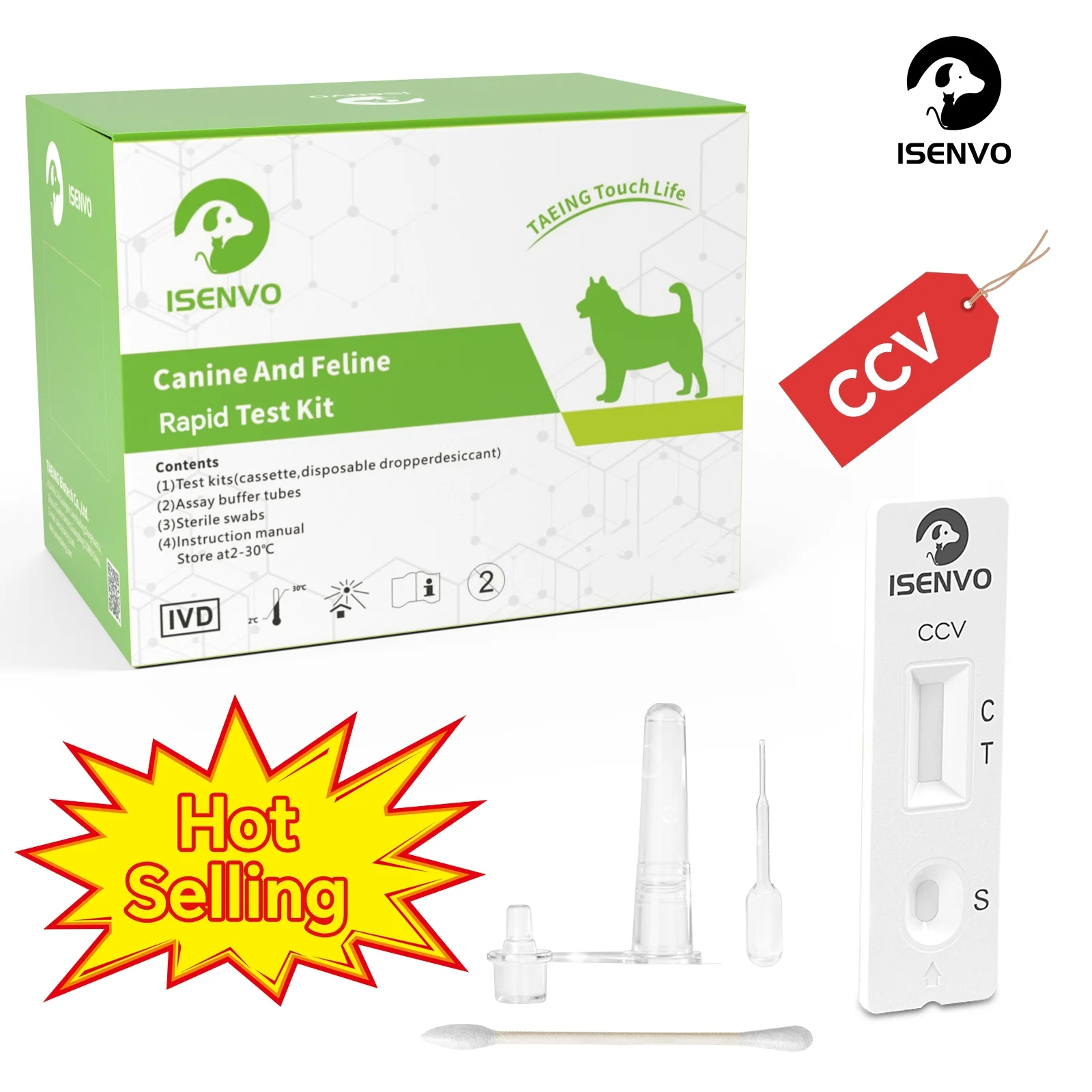 5 PCS CCV Ag Detection Dogs Home Health Testing Kit