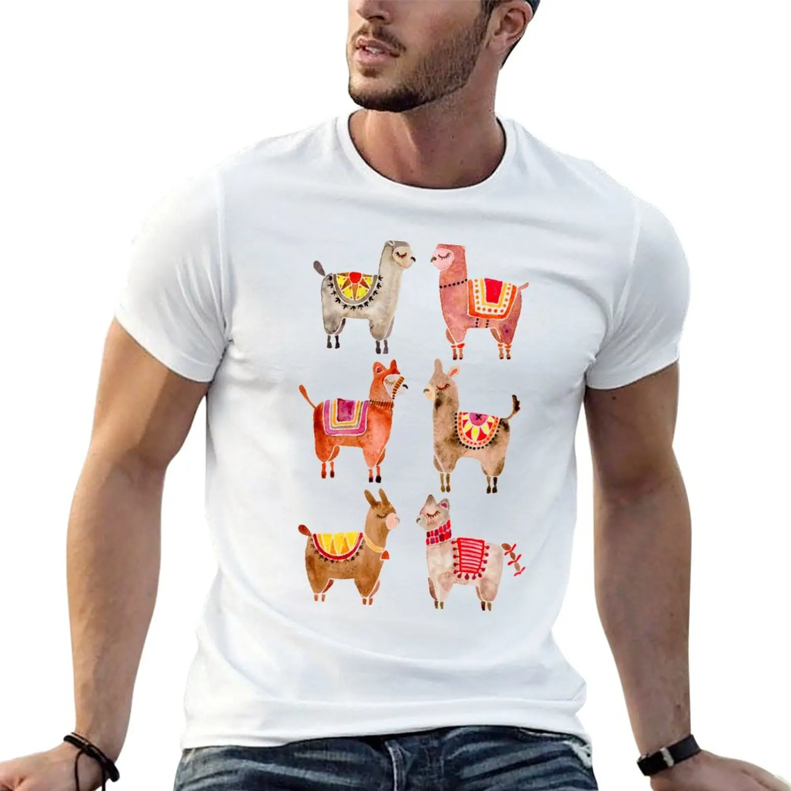 

Alpacas T-Shirt t shirts with prints t shirt man cotton T-Shirt