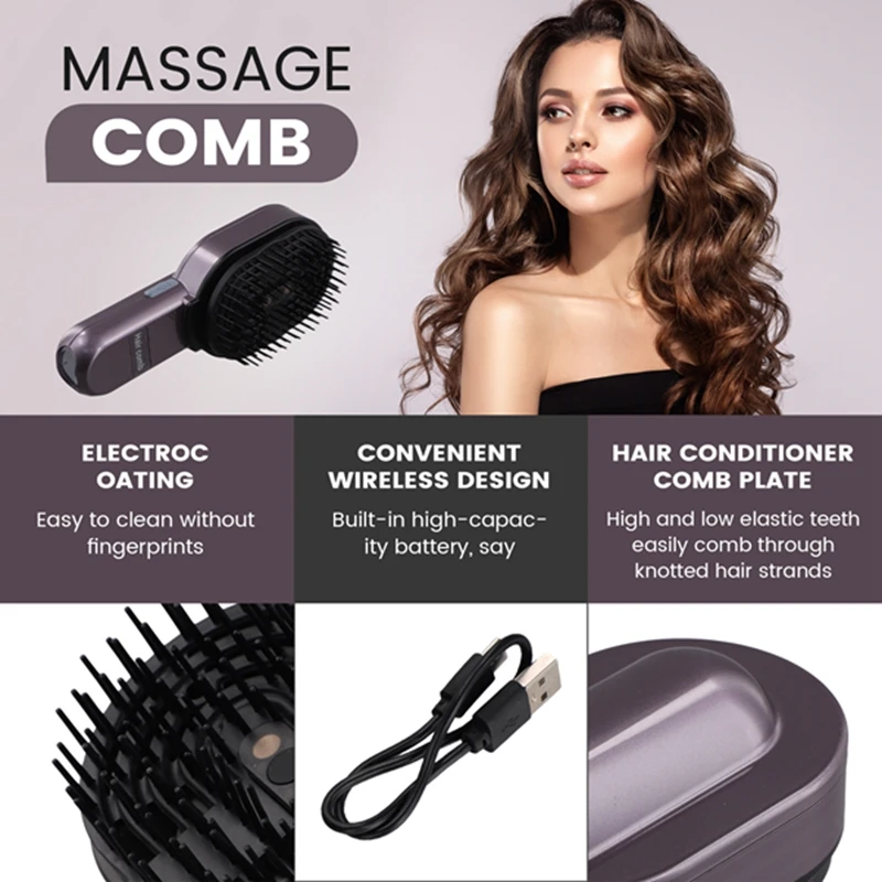 Electric Scalp Massage Comb Portable Scalp Massager Massaging Scalp While Nourishing Hair Relieve Heads Pressure