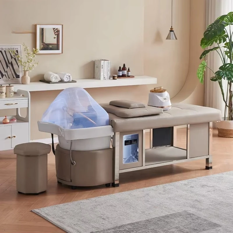 

Salon Head Spa Equipment Massage Table Thai Hair Washing Shampoo Bed