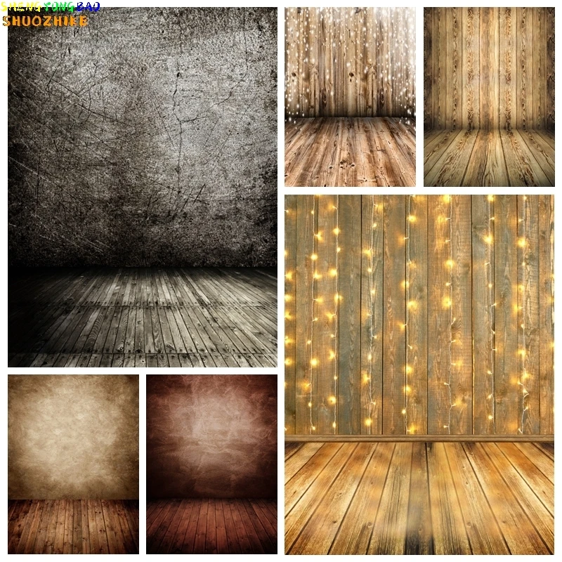 Vintage weiße Holzwand Fotografie Hintergrund grau braun Holz Fotohintergrund für Kinder Erwachsene Porträt Fotostudio Requisiten