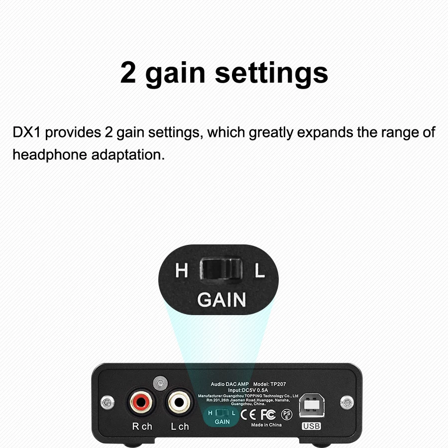 TOPPING DX1 Hi Res Audio DAC Headphone Amplifier AK4493S DAC Chips 6.35mm 3.5mm Headphone Amp USB DSD256 PCM384 XMOS XU208