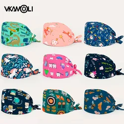 Unisex Cotton lab work cap scrubs caps Tooth check Scrubs women Caps Health service work Caps Operator hats nursing cap