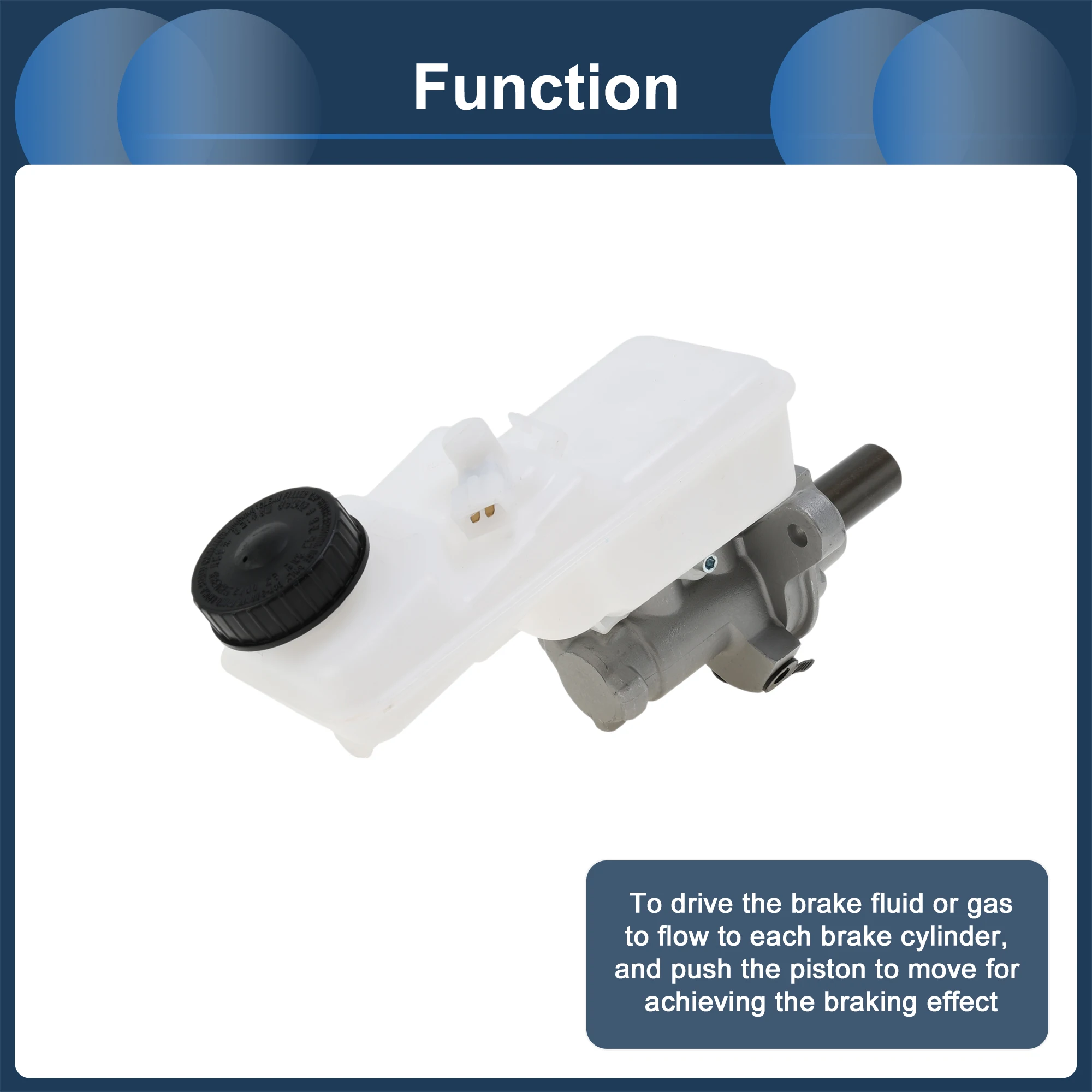 

Главный тормозной цилиндр UXCELL с резервуаром No 4720109680 для Toyota Corolla 2009-2014, главный гидравлический цилиндр