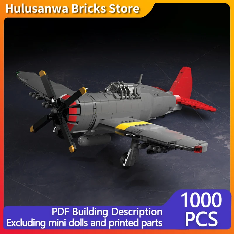 

P-47D-23 Military Fighter Jets Model MOC Building Bricks War Equipment Modular Technology Gifts Holiday Assemble Children Toys