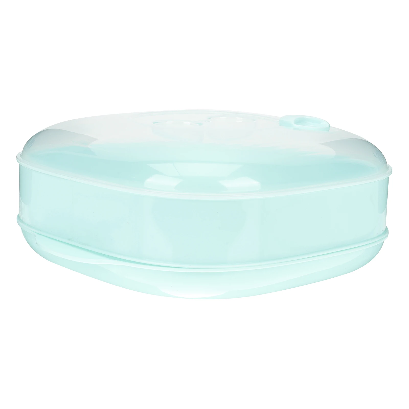 

Plastic Microwave Single Layer Food Steamer With Lid Large Capacity Steam Cooker Pot For Healthy Cooking Kitchen Supply