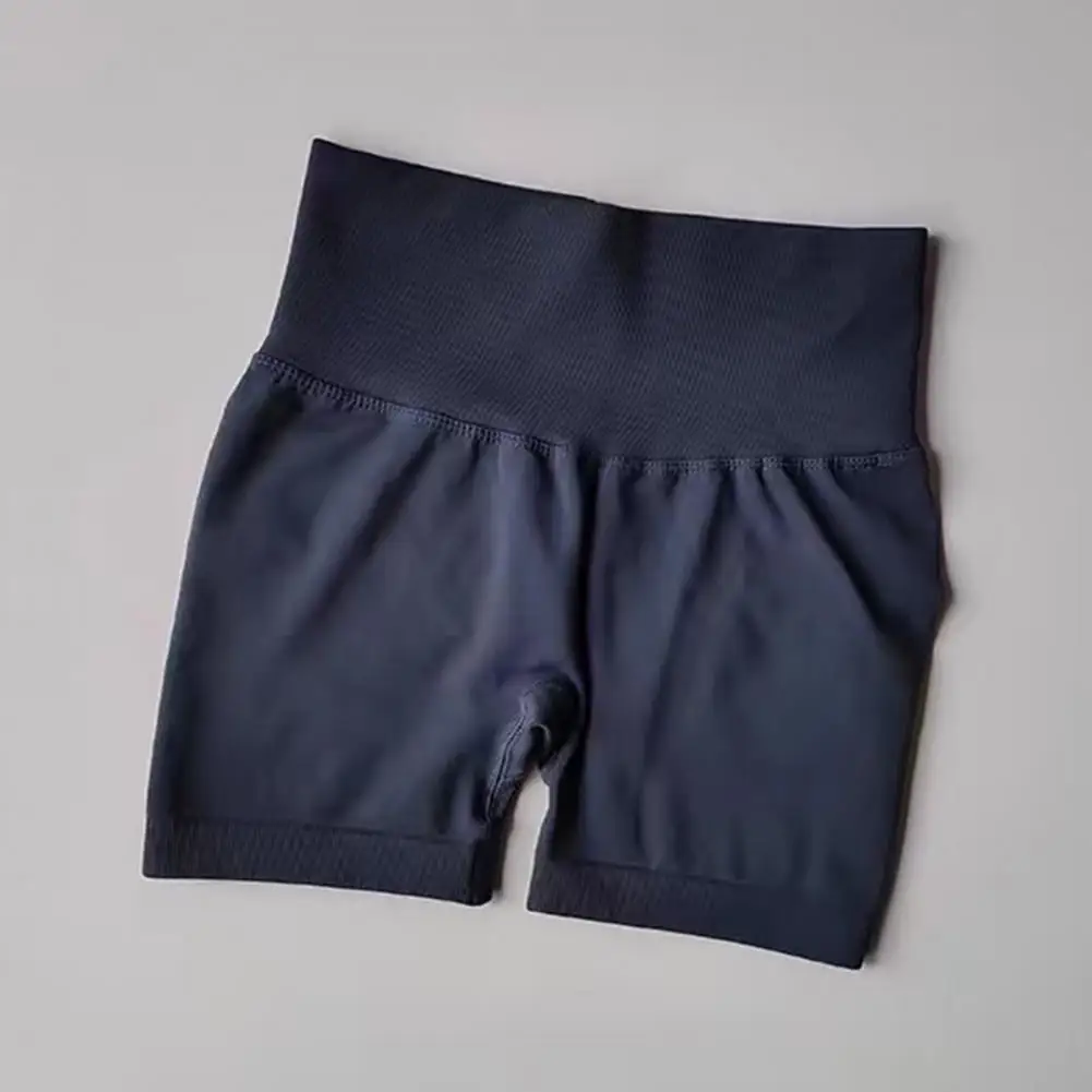 Damen Activewear-Shorts, hohe Taille, Yoga-Sport-Shorts für Damen, Laufshorts mit gerafftem Lift, pfirsichfarbenes Lifting-Design für Damen