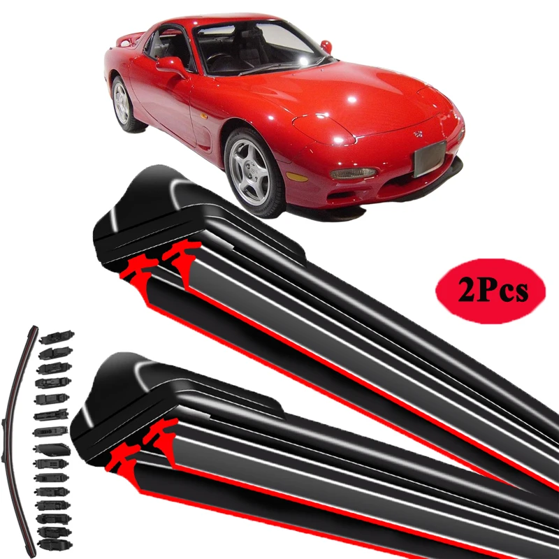 

For MAZDA RX-7 RX 7 III FD 1992-2002 Car Windshield Wiper Blade Front Windscreen Brushes Washer Accessories Cleaning Replacement