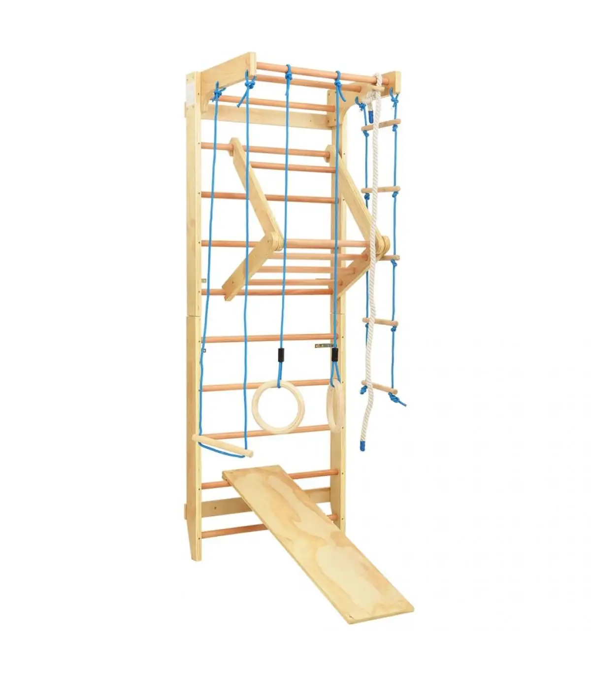 Playground playground indoor climbing with trellis wood rings