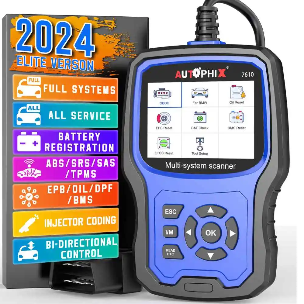 Autophix 7610 OBD2 Scanner For VW Audi Skoda All System EOBD Code Reader ABS SRS Oil EPB D.P.F TPMS Reset OBDCar Diagnostic Tool