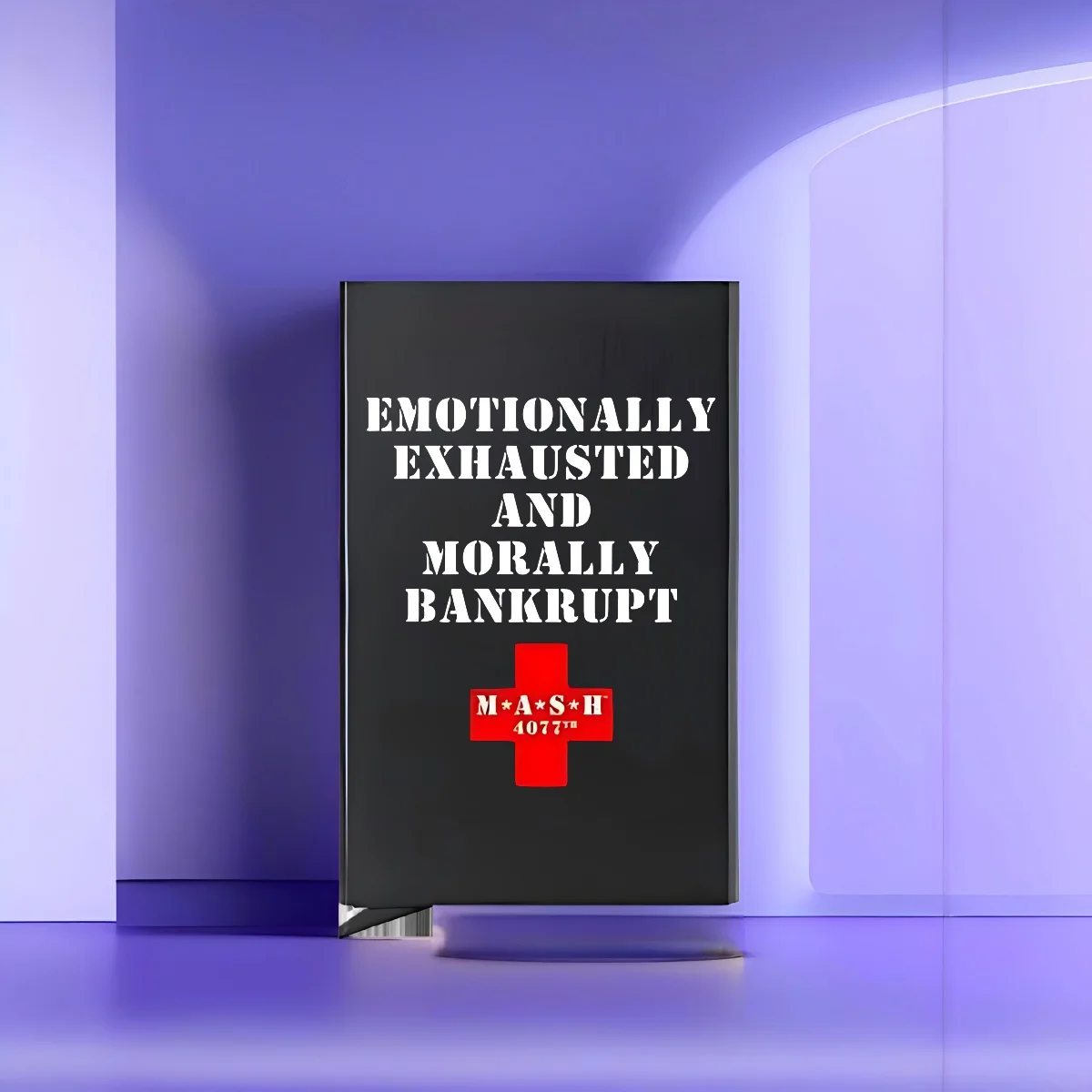 

EMOTIONALLY EXHAUSTED AND MORALLY BANKRUPT 2026 New Style Fashion Printed Card Case Various Color Options Easy to Use Compact fo