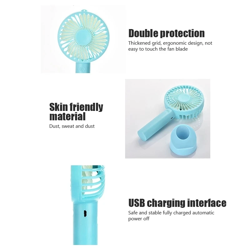 Портативный мини-вентилятор с питанием от USB, удобный и тихий вентилятор, высококачественные портативные милые маленькие Охлаждающие вентиляторы для студентов и офиса