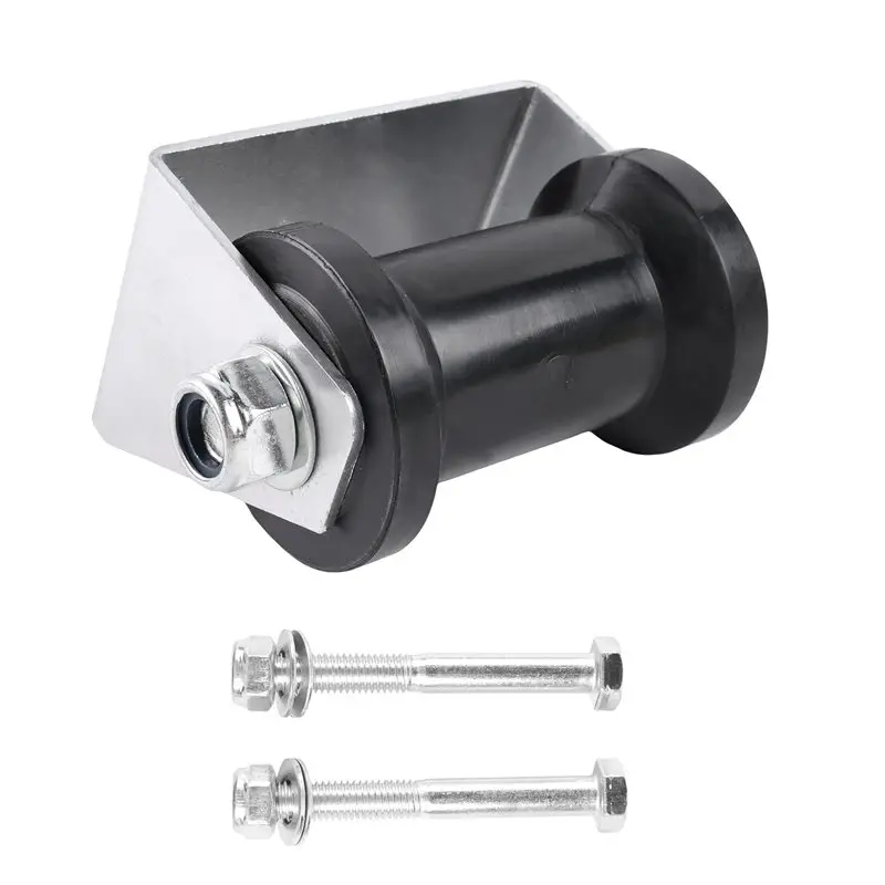 Reliable-Rubber Wheel 4 Inch With Bracket Marine Bottom Accessories For Yacht Speedboat Trailer