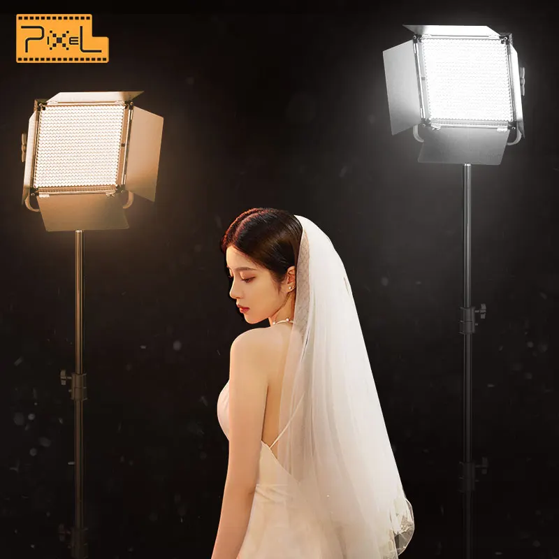 Pixel Photography Lighting kit Professional Metal Bi-Color 45W LED Video Light for Studio YouTube Photography Video K80SP