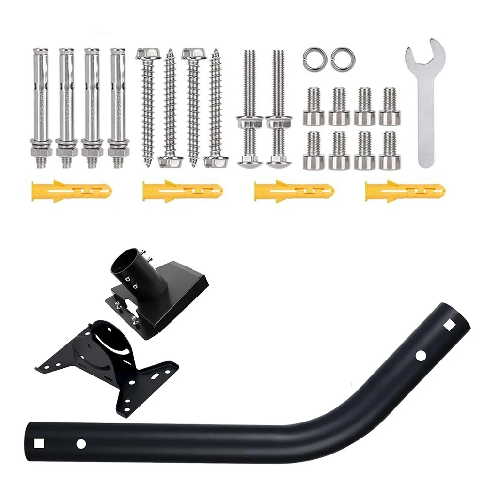 

360 Degree Satellite Dish Mount Set Top Box Installation Kit Roof Mount User-friendly Installation Rust-resistant Aluminum Alloy