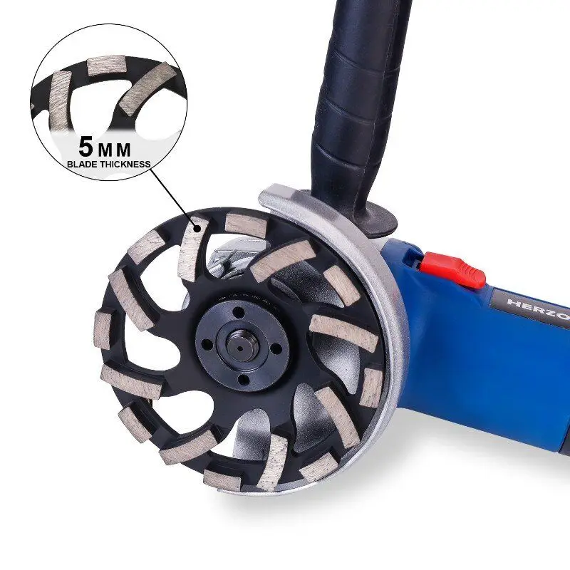 Imagem -06 - Herzo Hso5.1e Disco Abrasivo Moedor 125 mm Roda de Copo de Moagem Diamante