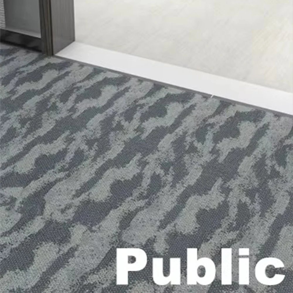 Quiet Woven Vinyl Carpet Flooring Waterproof Fire Retardant Anti Mold Soft Touch Indoor Tiles for Living Room Bedroom