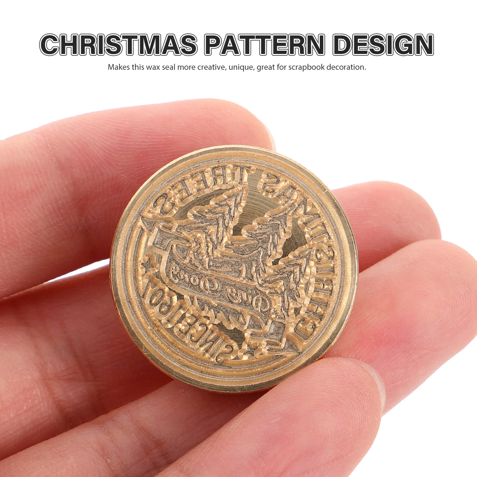 

Christmas Wax Sealing Copper Head Metal Envelope Seal Diy Decorative Scrapbook Head Craft Wedding Invitation