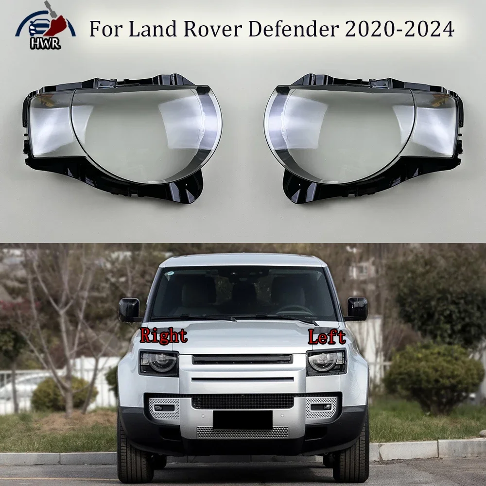 

Headlamp Cover Shade Transparent Lampshade Headlight Shell Plexiglass Replace Original Lens For Land Rover Defender 2020-2024