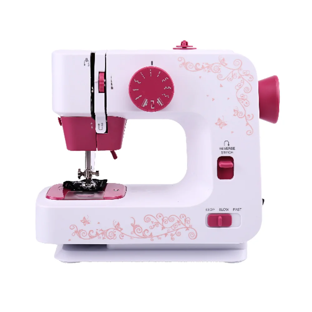 

INNE Sewing Machine Mini Manual Portable Assistant Household Electrical Handheld Pedal Dual Speed Double Thread Multifunction