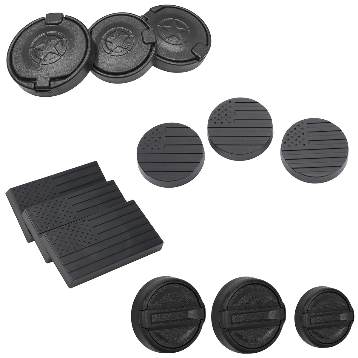 Car Door Socket Lock Key Hole Protector Cover Trim for Jeep Wrangler TJ JK JL TJ Gladiator JT 1997-2025 Exterior Accessories