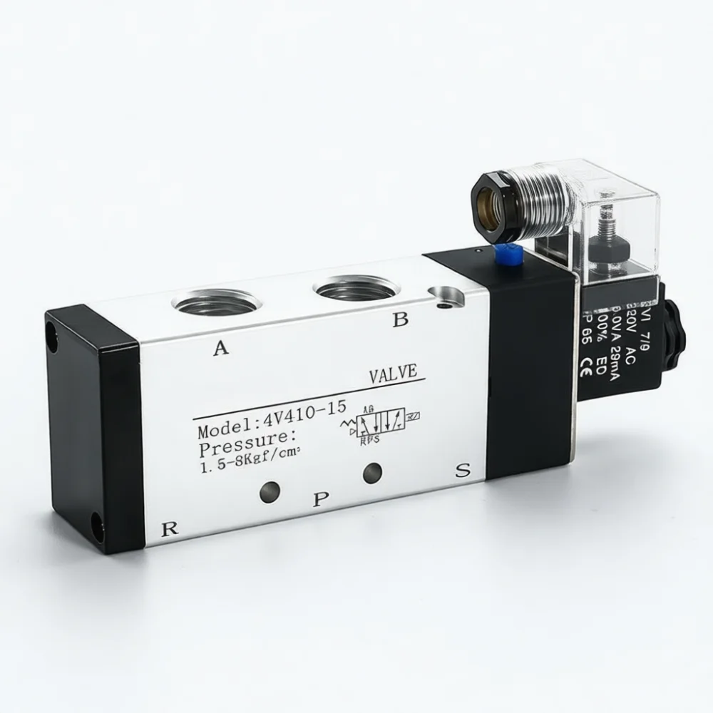 Pneumatic Solenoid Valve 4V210 08 2 Position 5 Way Air Directional Valve Reliable Electric Control For Industrial Pipelines