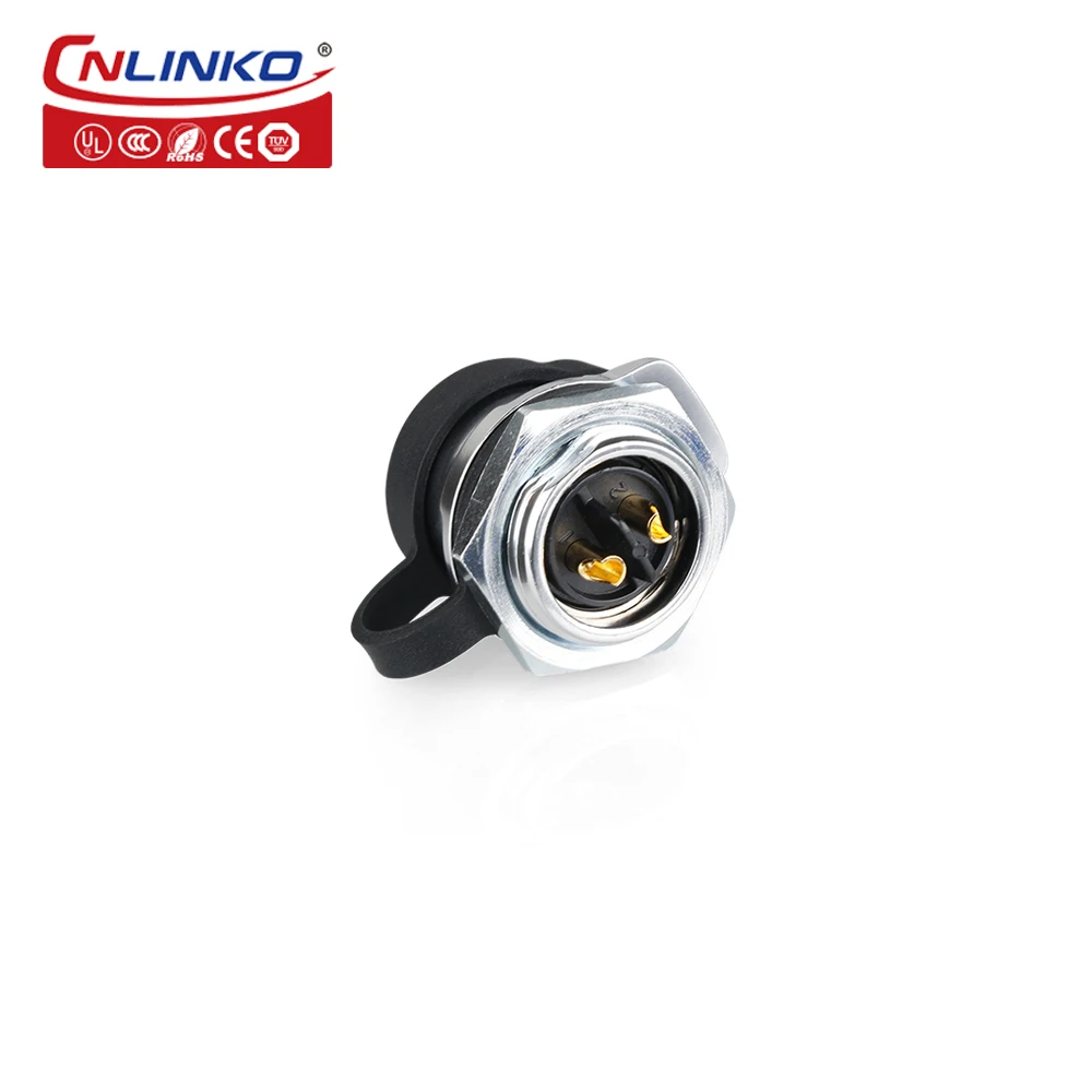 CNLINKO M20 2-12 Pin Panel Mount Quick Lock AC DC Power 12V Male Female Plastic Quick-connect Waterproof Aviation Connector