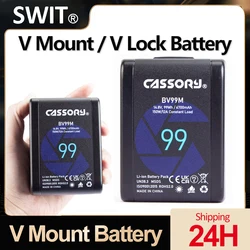 SWIT CASSORY BV99M V Mount Battery Large Capacity Rechargeable Battery With D-tap&USB Interfaces MinI Power Bank for Camera