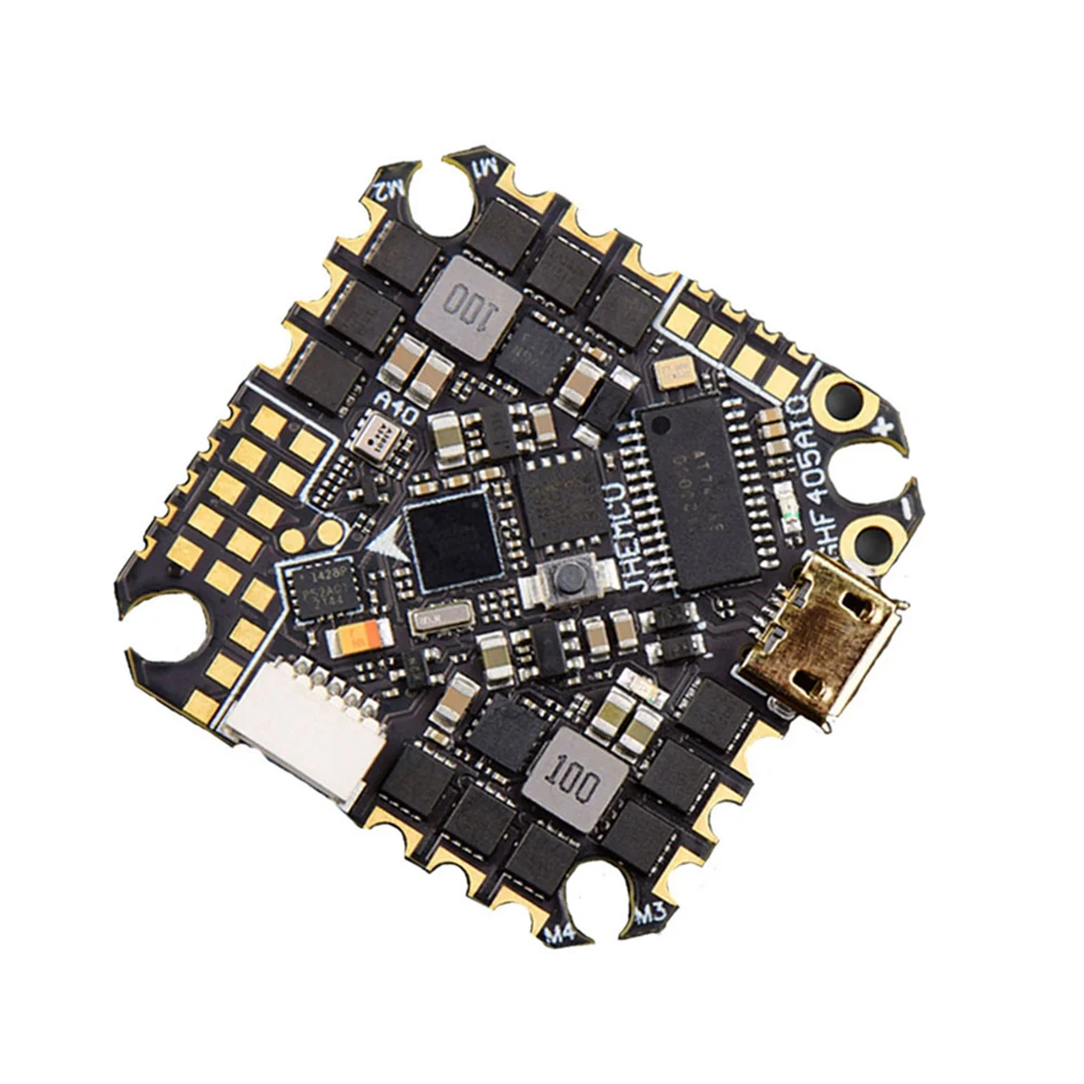 

New GHF405AIO-HD 40A AIO Flight Controller F405 F4 Build-in OSD Blheli-S ESC 2-6S Lipo for RC FPV Toothpick Racing Drone