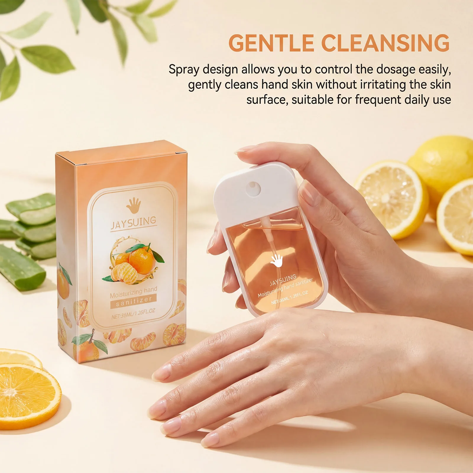 Pocket Hand Sanitizer Spray Gentle Cleansing Refreshing Moisturizing Quick Dry Travel Mini Portable Hand Wash Mist Daily Care