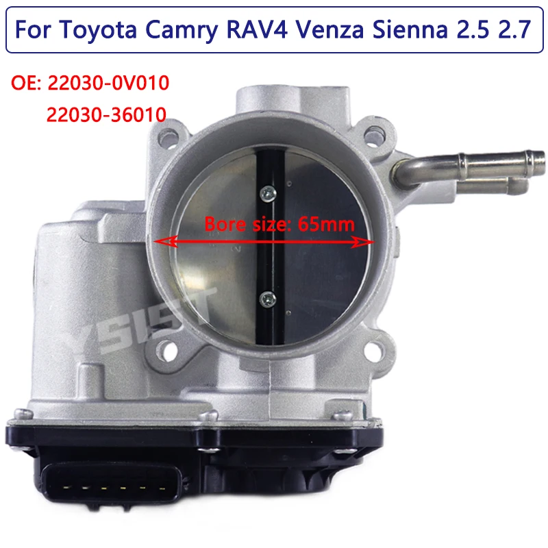 

Новый корпус дроссельной заслонки для Toyota Camry 10-17 RAV4 09-18 Highlander Sienna Venza 2,5 2.7L 220300V010 2203036010