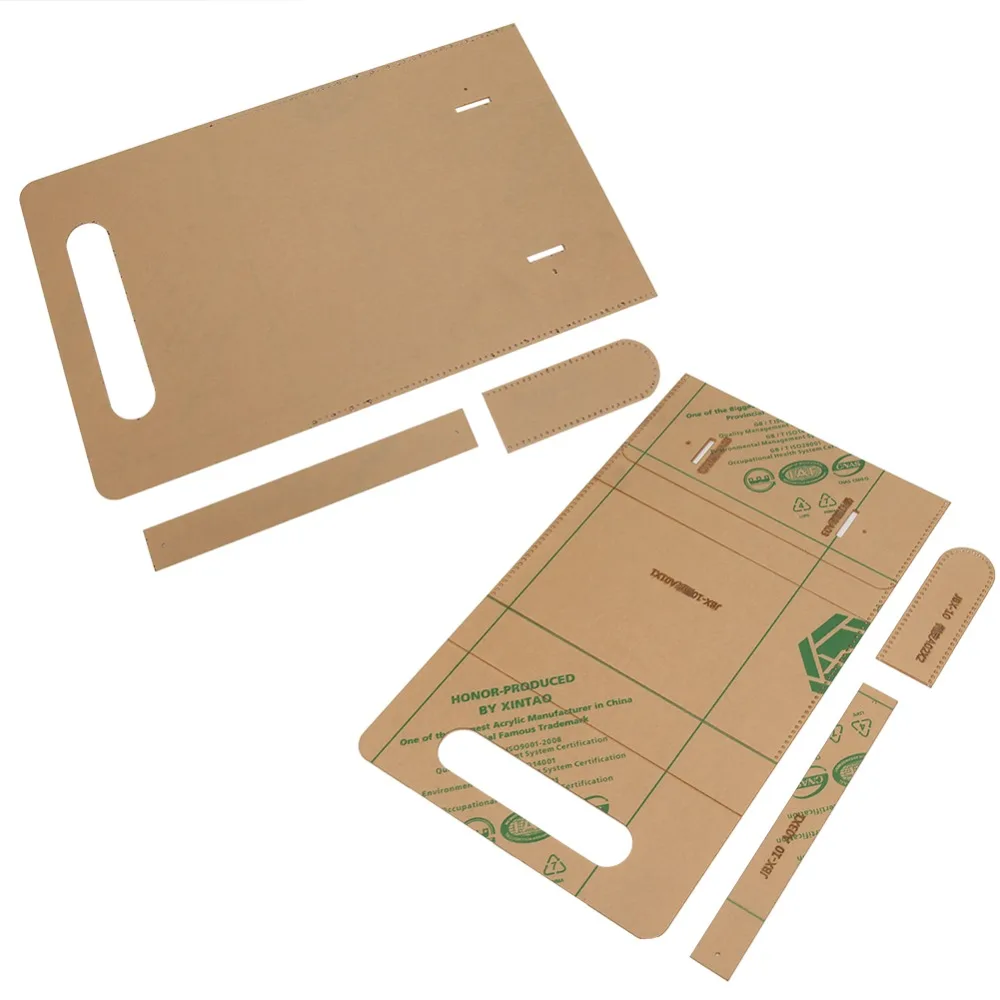 

8.7 x 4.7 Inchs Leather Template Transparent JBX-10 Leather Hand Bag Acrylic Clear Pattern Leather Craft DIY Leather Craft
