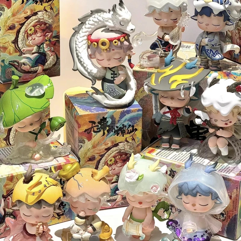 Mimi neue chinesische Stil gemächlich unsterbliche Serie Blind Box Spielzeug Caja Mister iosa Mystery Box niedlichen Anime Figur Desktop-Modell Geschenk